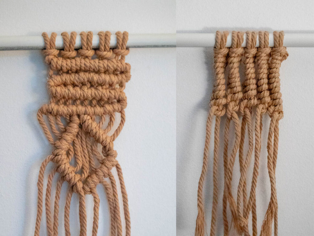 How to Tie a Double Half Hitch Knot (Macrame)