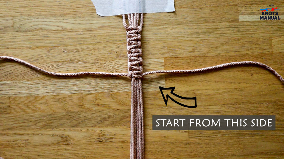 Macrame Plant Pot Hanger Free DIY Pattern - step 10