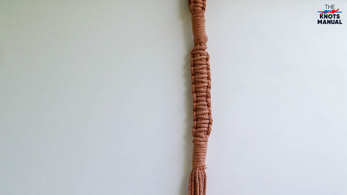 Macrame Plant Pot Hanger Free DIY Pattern - step 24