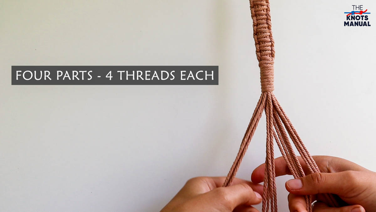 Macrame Plant Pot Hanger Free DIY Pattern - step 25