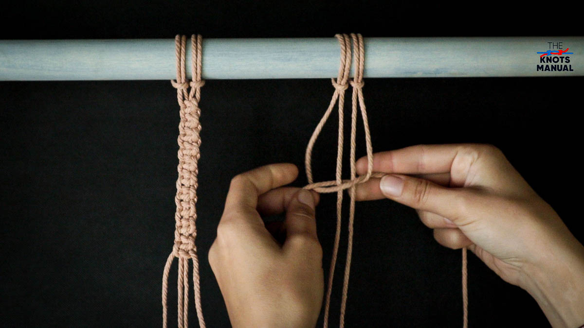 Square Macrame Knot Step 3