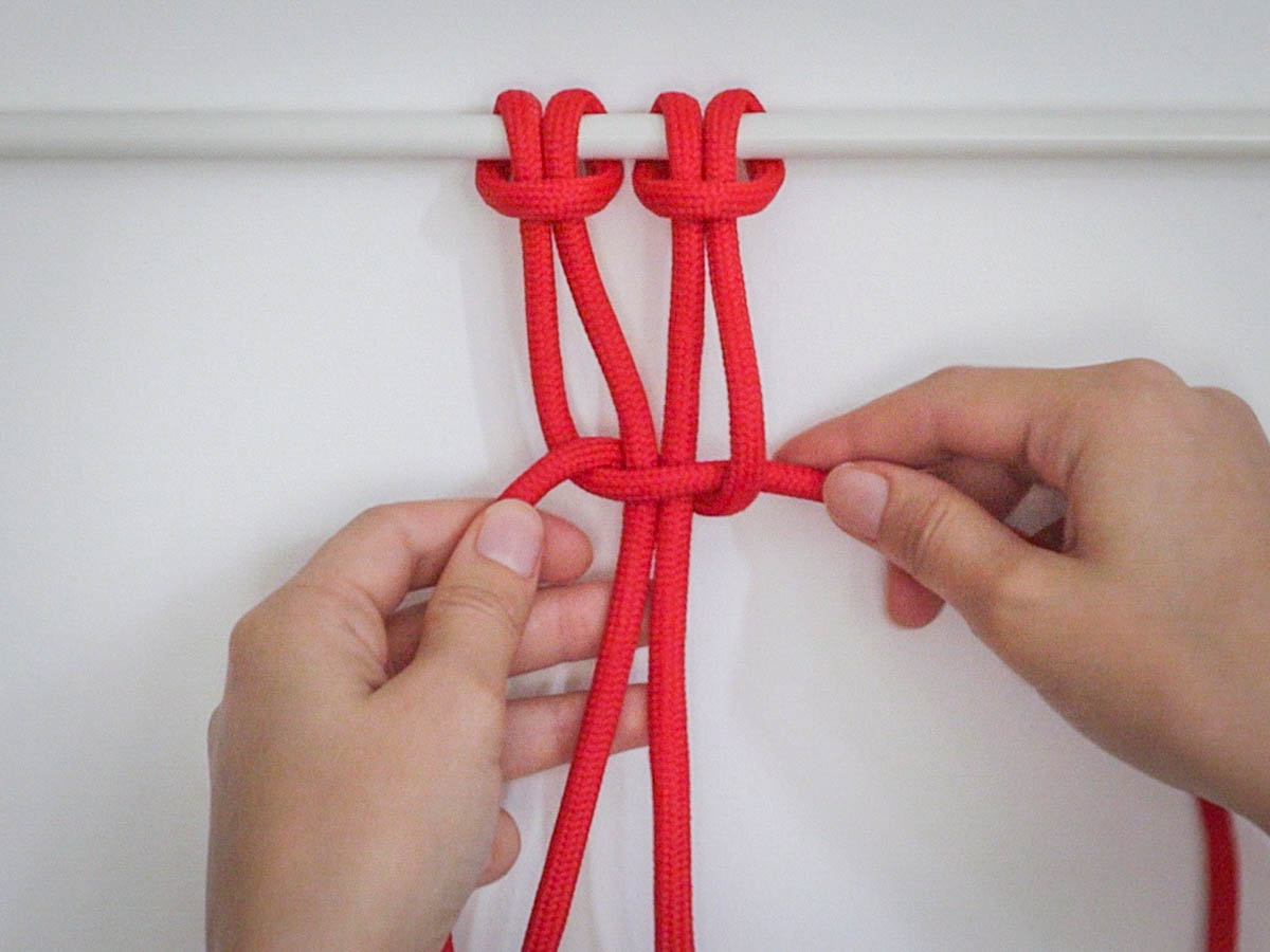 Macrame Square Knot Step 4