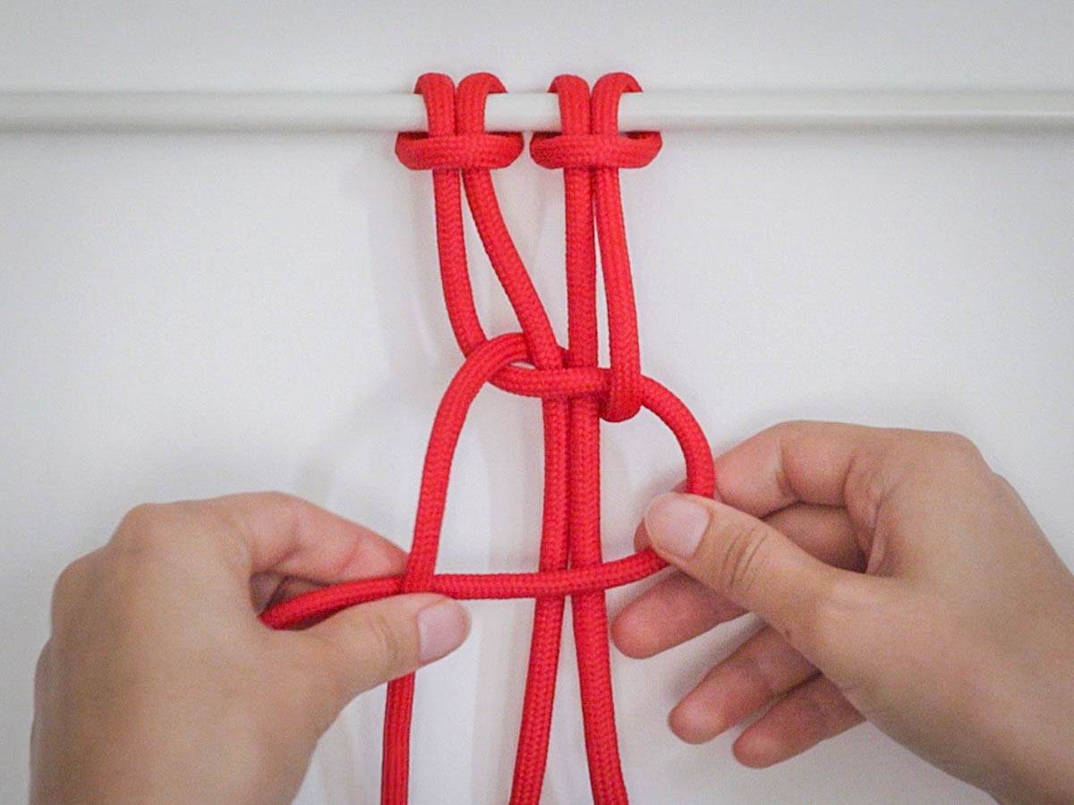 Macrame Square Knot Step 5