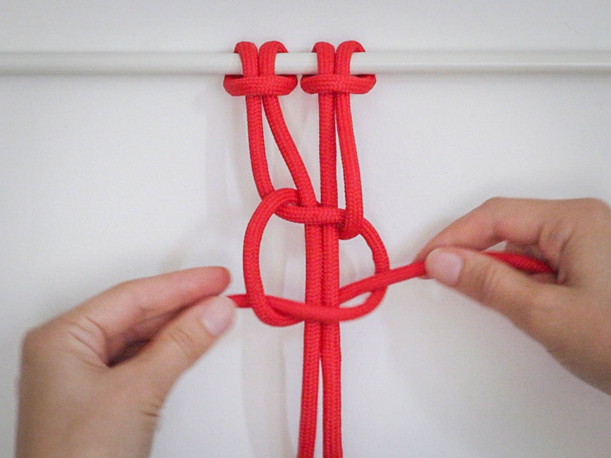 Macrame Square Knot Step 6