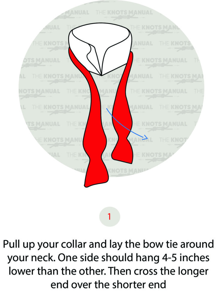 tying a bow tie knot