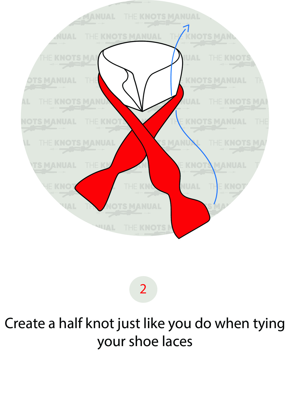 BowTie Knot Step 2