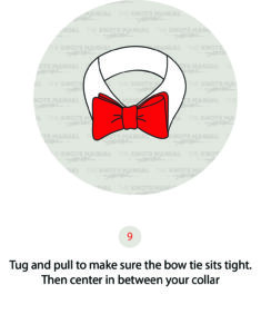 step by step bow tie knot
