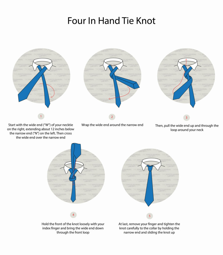 StepByStep Guide How to Tie the FourInHand Tie Knot