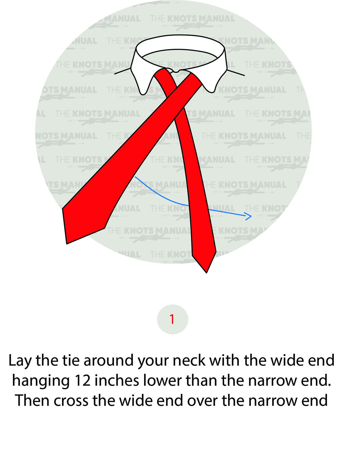 How To Tie A Half Windsor Knot Step 1