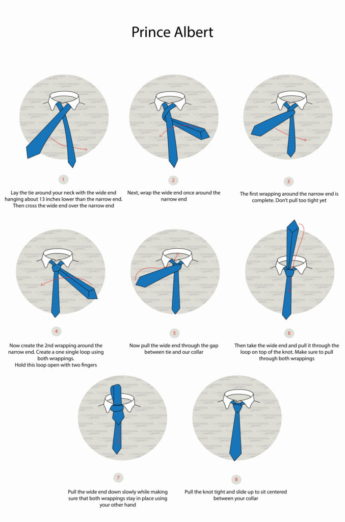 How to Tie the Prince Albert Tie Knot (Illustrated Guide)