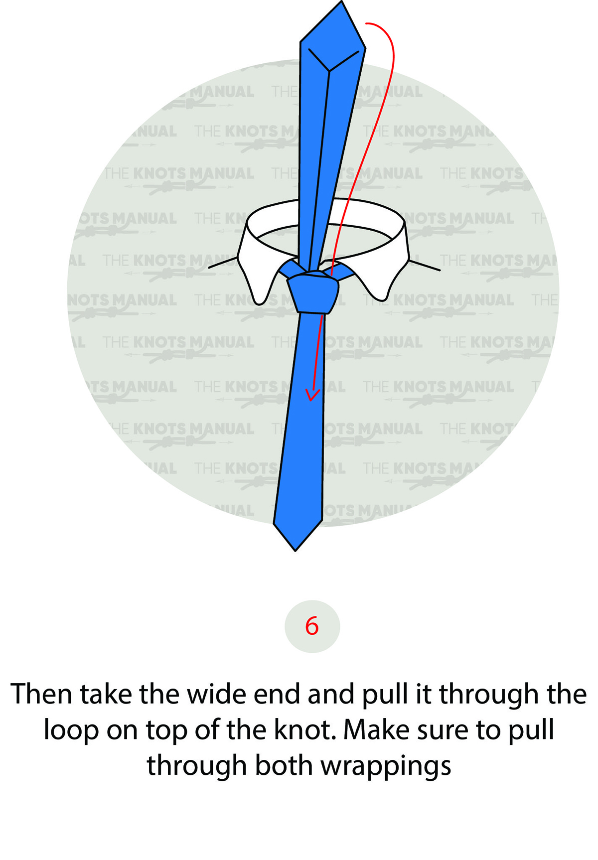 Prince Albert Knot Step 6