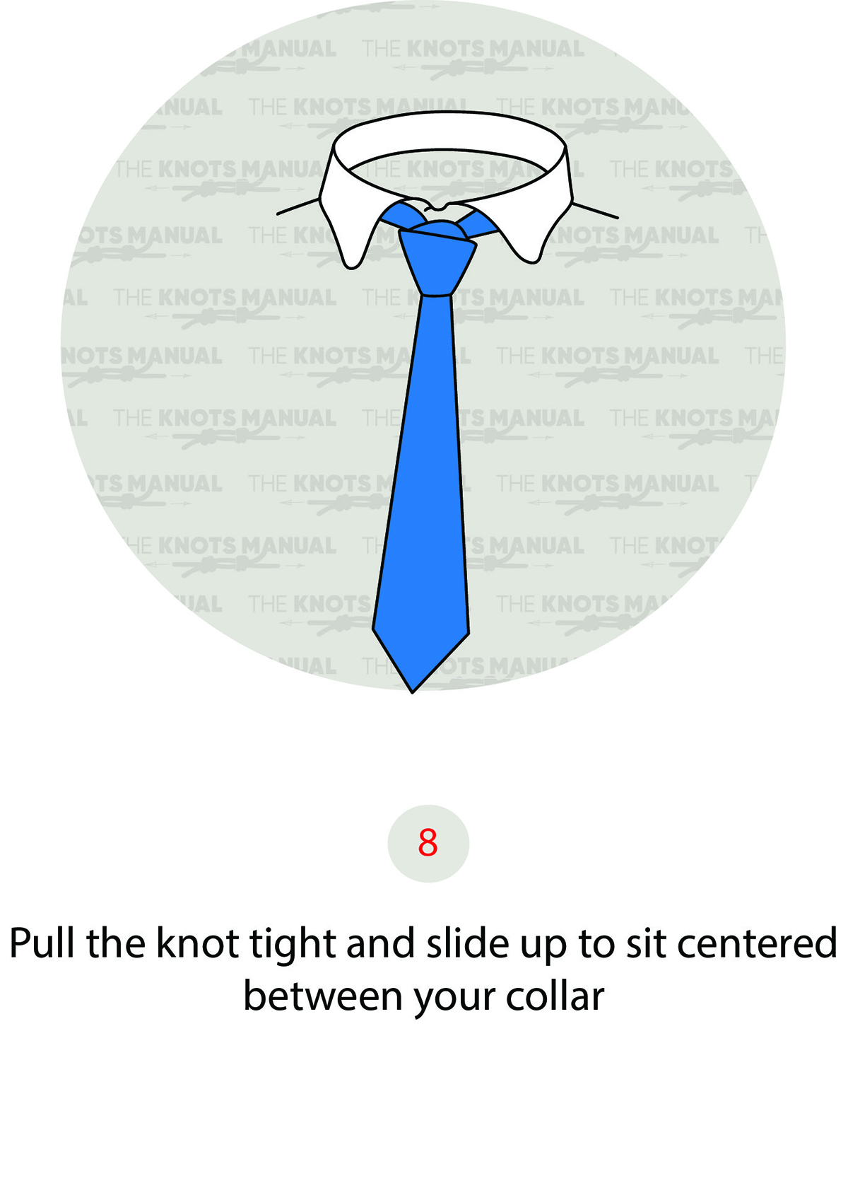 Prince Albert Knot Step 8