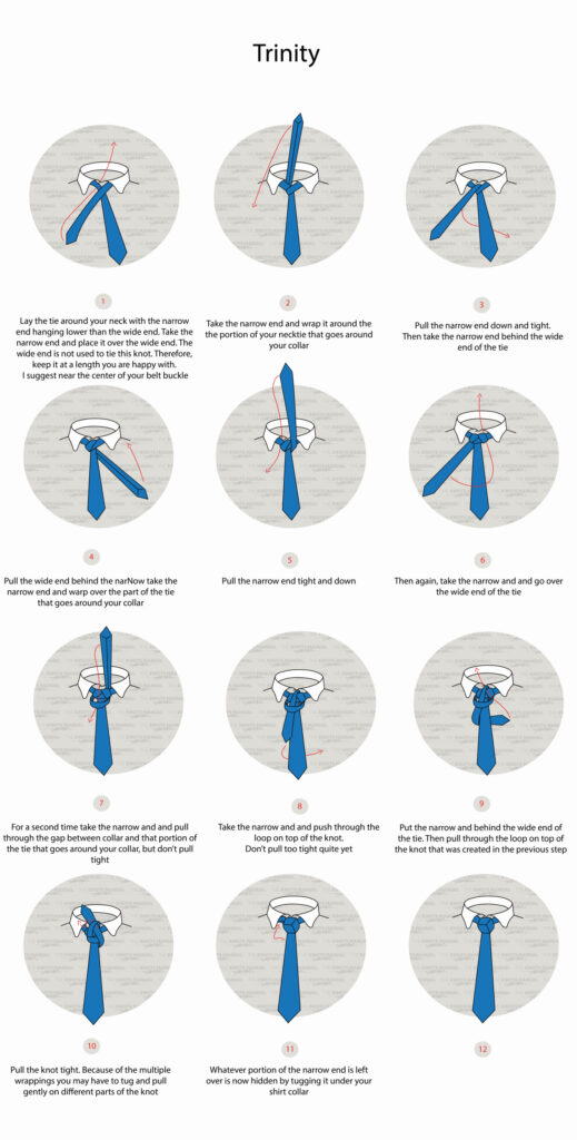 How to Tie the Trinity Tie Knot: Illustrated Guide