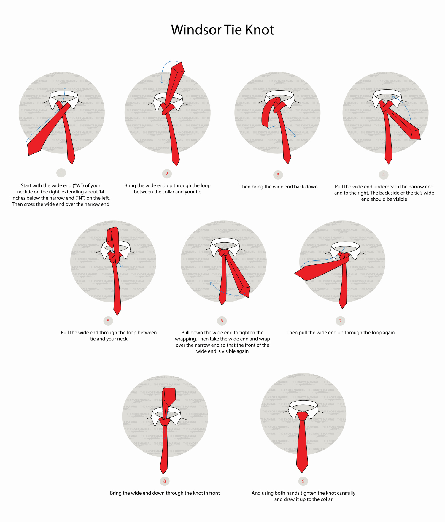 How To Tie A Windsor Knot Step by step