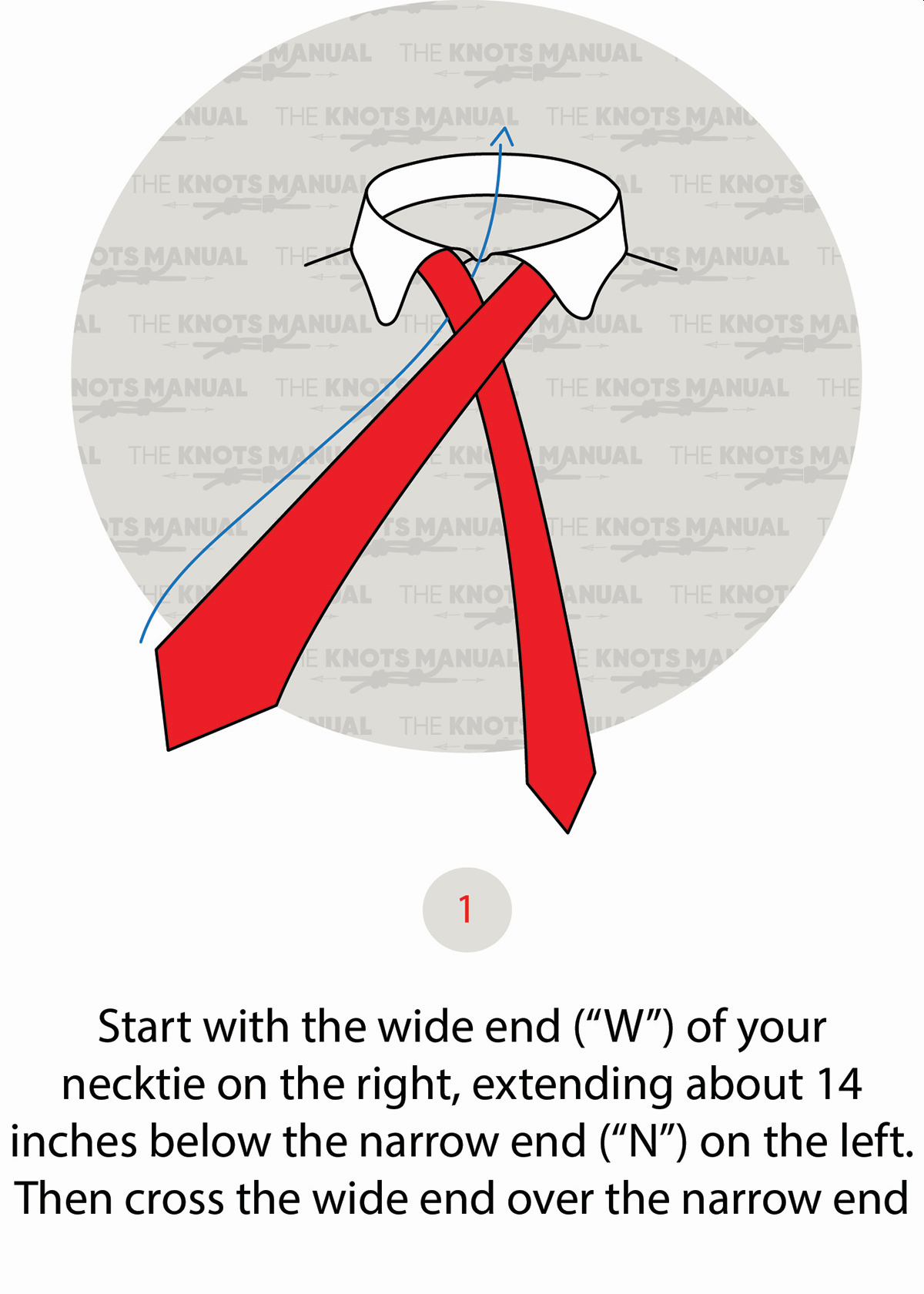 How To Tie A Windsor Knot Step 1